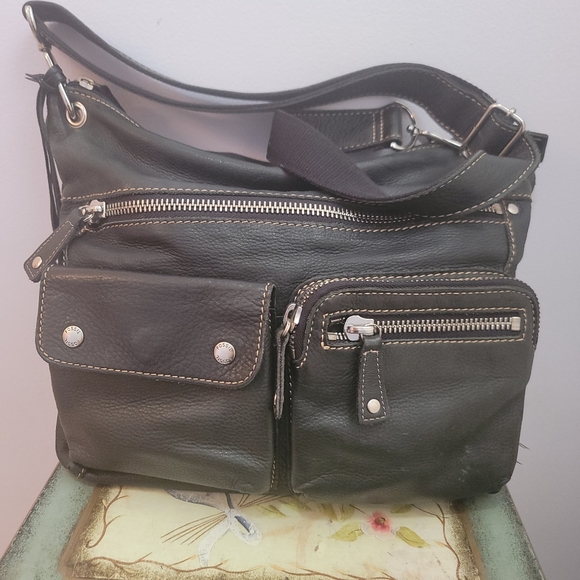 Fossil Black Pebble Leather Sutter Messenger Bag - Picture 6 of 15